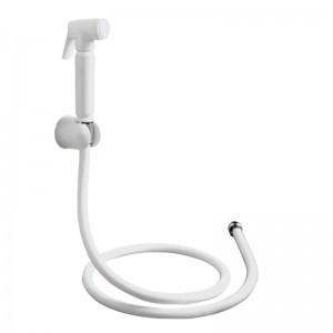 1F0128 One Setting ABS High Pressure Toilet Spray Bidet Handheld Shattaf With Holder And Hose For Bathroom