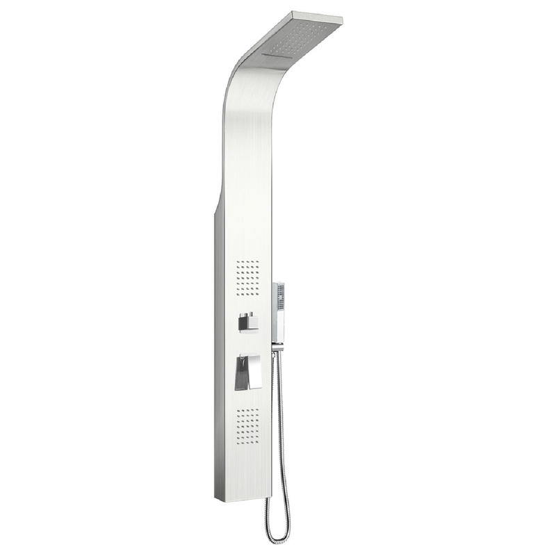 HL-2464 Wall mounted  Multi-Function Large size  Shower Panel tower system in stainless steel 304 material for Home Hotel Resort