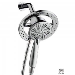 ZM8190 Magnetic Auto-Switch Dual Shower Head with handheld Spray Shower head Kit for Bathroom