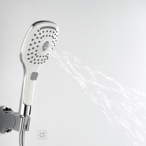 3F8818W Three Function Modern ABS White Handheld shower head with cUPC certificate