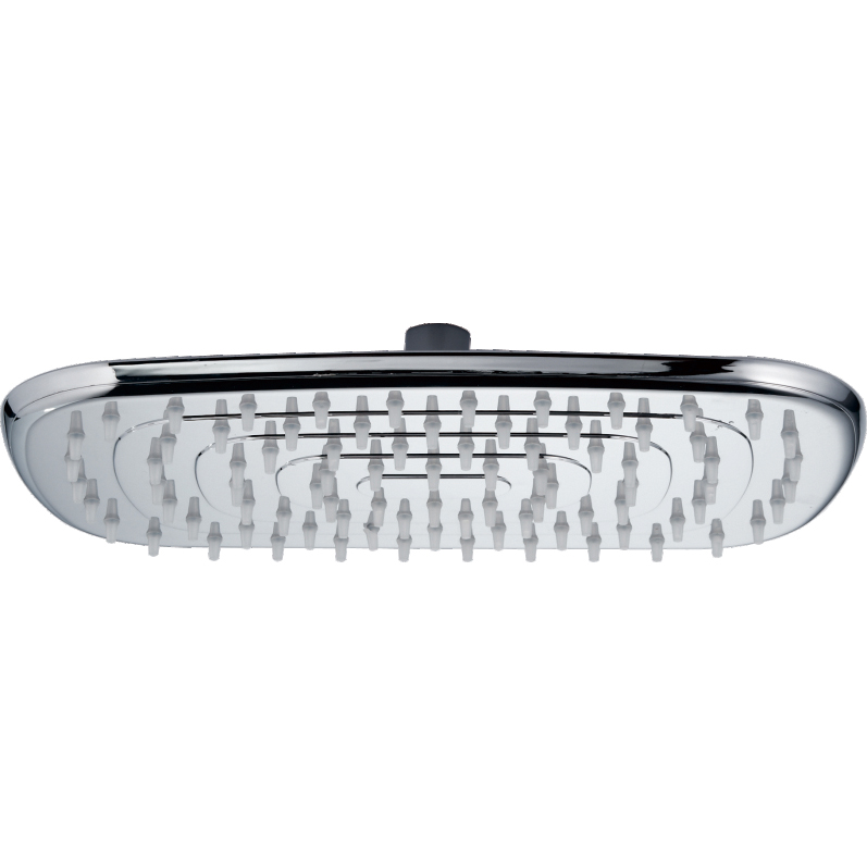 1F650 High Pressure ABS Chromed Rectangle Single Function Rain Shower head For Bathroom