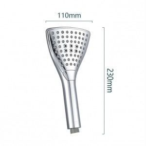 3F8170 Three Function Modern ABS Chromed Handheld shower head for Bathroom