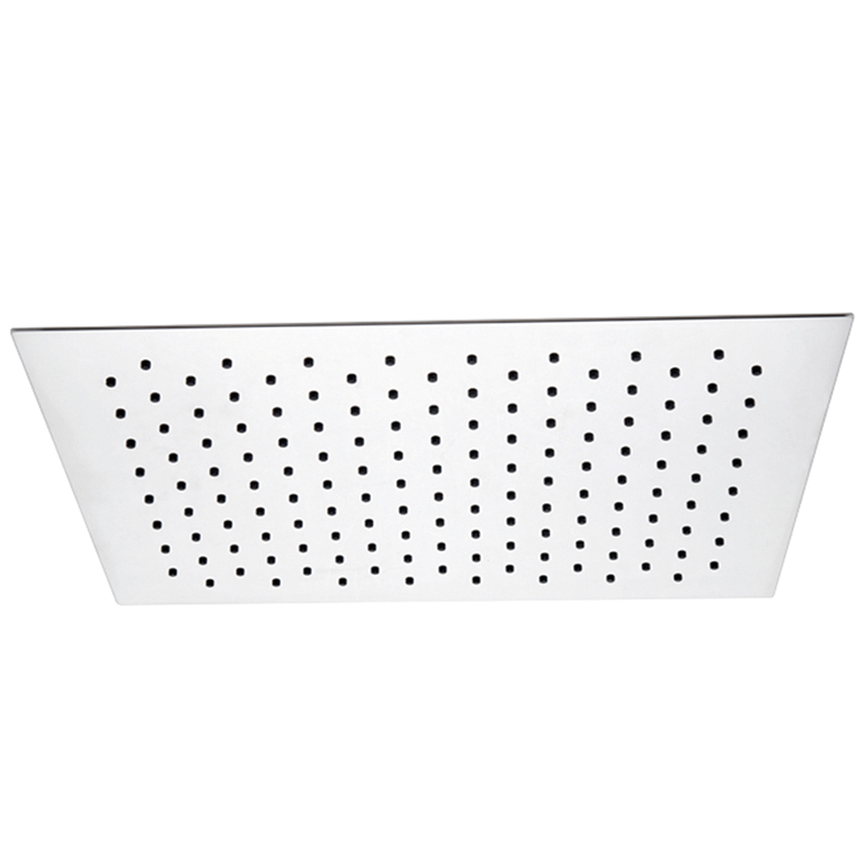 HL6306 16 inch Big Size Chromed Square Single Setting Ultra-thin 304 Stainless Steel High Pressure Soft Spray Rain Shower Head for Bathroom