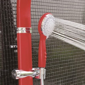 HL-2419R  HUALE Al Red Multi Function Shower Panel for Bathroom