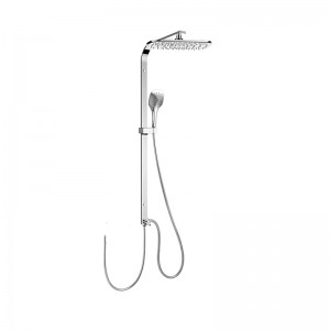 1TG Brass multi Function Shower Column Set Sits flush against the wall including rain shower and hand shower  for Bathroom