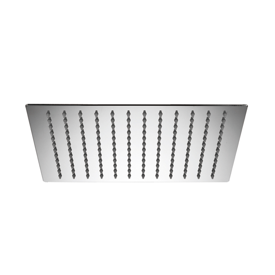 HL6335 12 inch Single Setting Square 304 Stainless Steel High Pressure Soft Spray Rain Shower Head for Bathroom