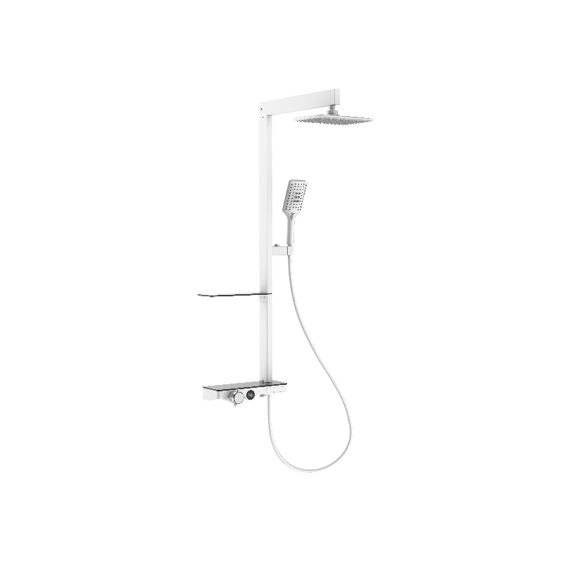 HL-2493 New Style Al Shower Panel With Rain Shower Head ,Handheld Shower And Thermostatic Mixer For Bathroom ,Hotel