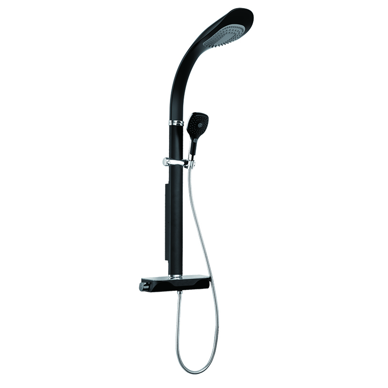 HL-2474B HUALE Aluminium wall mounted Multi Function Shower Panel tower with Thermostatic mixer for bathroom