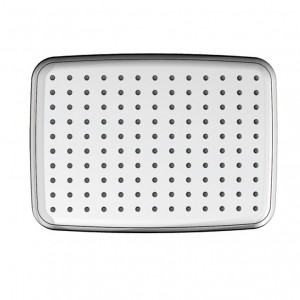 1F652 Luxury High Pressure ABS Chromed Rectangle Rain Shower head For Bathroom
