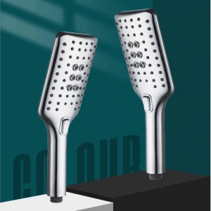 3F8838 new design chromed ABS plastic shower head modern 3 function hand shower for bathroom