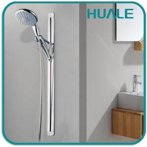 SR-4A 34 inch Al slim shower sliding bar with height adjustable shower holder for bathroom