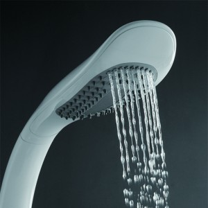 HL-2475W HUALE Aluminium White Multi Function Shower Panel Two function rain shower ,spray modern rain shower head with Mixer for bathroom