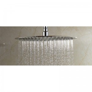HL6325 10 inch 304 Stainless Steel Slim High Pressure round overhead rainfall Shower Head  for Bathroom with cUPC certification