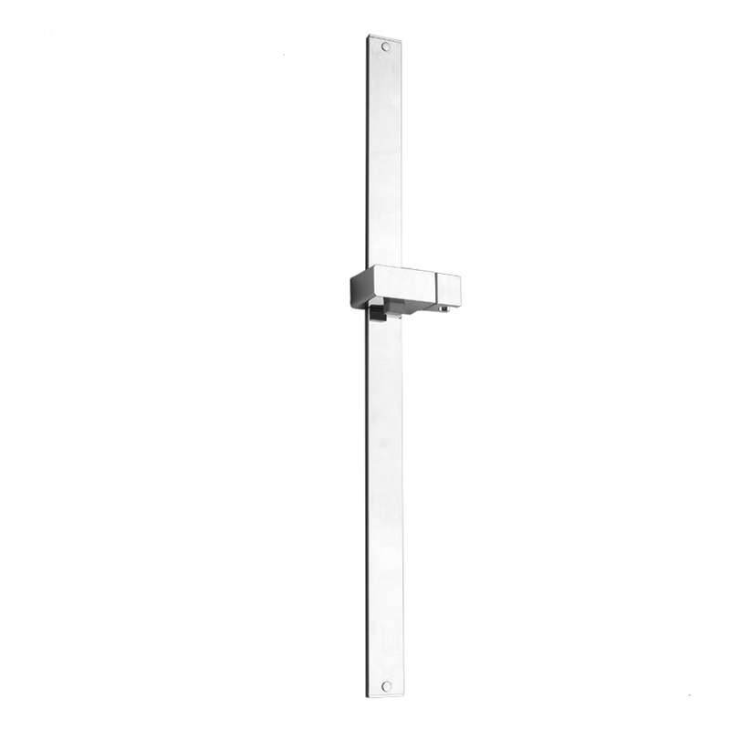 SR-1T 27.5 Inch Slim Shower Slider Bar Sits Flash Against Wall With Adjustable  Shower Bracket