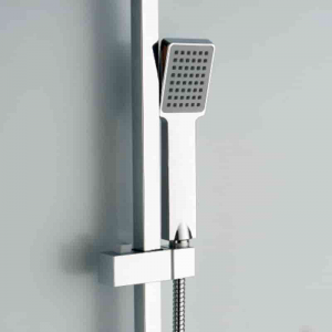 HL-3114 Stainless Steel multi Function Chromed square Shower Column Set including rain shower ,handheld shower for Bathroom