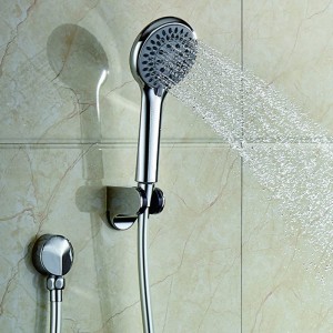 5F8001 Factory wholesale cUPC Five Function Modern ABS Chromed Handheld shower head