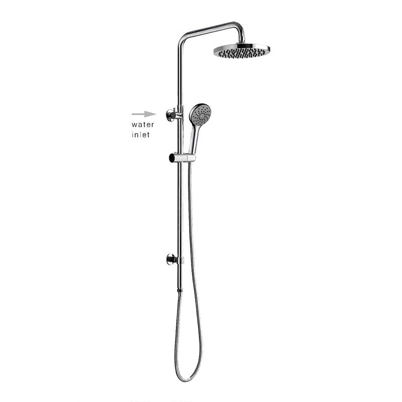 Brass multi Function Chromed upper water inlet Shower Column Set including rain shower ,hand ( (2)