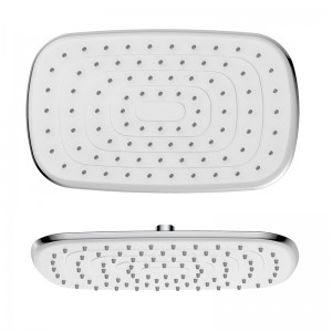 1F650W High Pressure big size ABS Rectangle Rain Shower head For Bathroom
