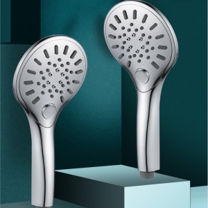 3F8178 Three Function Modern ABS Chromed Hand shower head with button switch for Bathroom