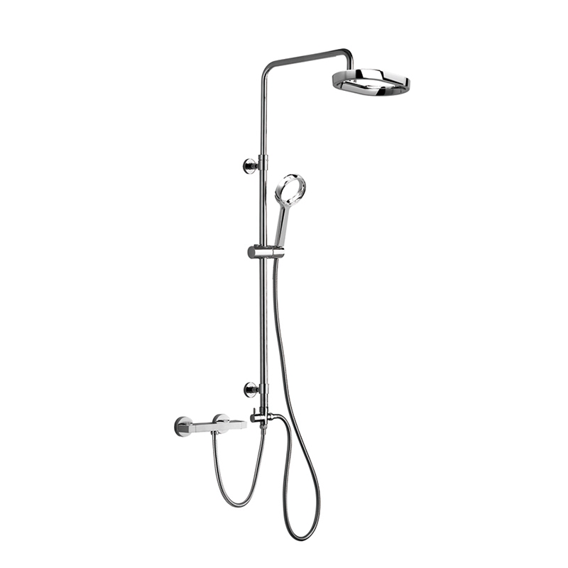 Wall Mounted Brass multi Function Shower Column Combo including rain shower ,handheld shower