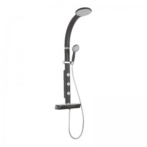 HL-2702 Wall mounted shower panel with thermostatic mixer and multi function for bathroom
