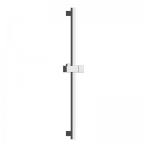 SR-4C 27.5 Inch Wall Mounted Square Shower Slider Bar With Adjustable Handheld Shower Bracket,Surface Chromed
